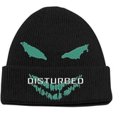 Disturbed - Green Face - Black Beanie Ski Cap