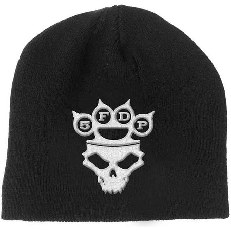 Five Finger Death Punch - Knuckle Duster Logo & Skull - Black Beanie Ski Cap