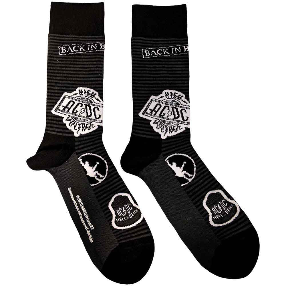 AC/DC - Icons - Black Socks – burning airlines