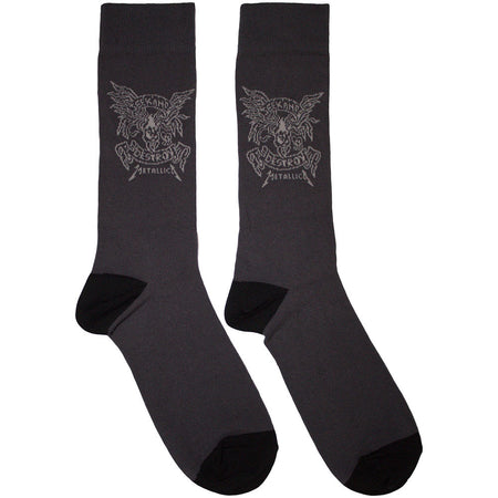Metallica - Seek & Destroy - Charcoal Grey Socks