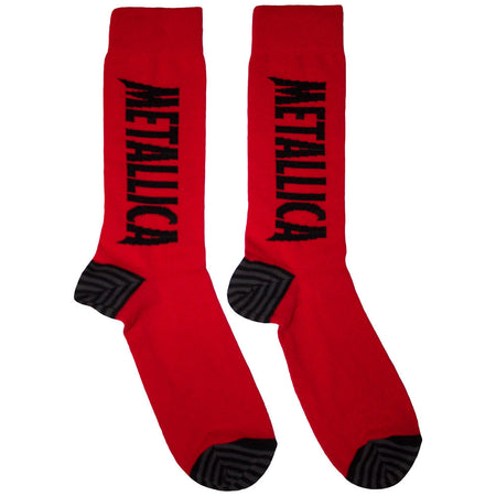 Metallica - Stressed Logo - Red Socks