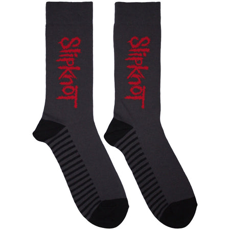 Slipknot - Logo Vertical - Grey Socks