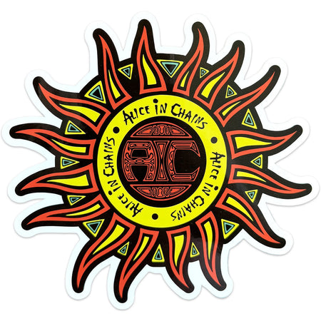 Alice In Chains - Sun Logo  - 5"  Sticker