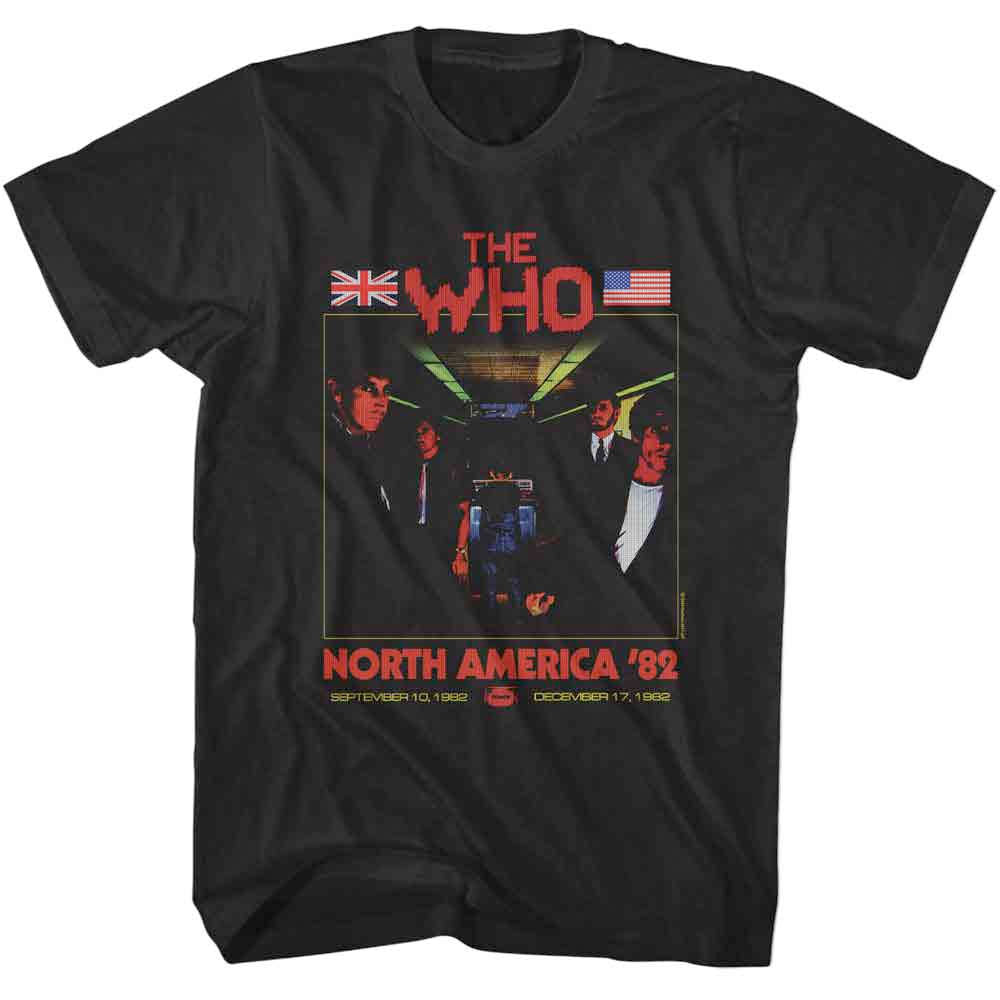 The Who - Its Hard North America '82 - Black  t-shirt