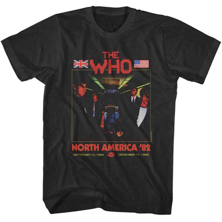 The Who - Its Hard North America '82 - Black  t-shirt