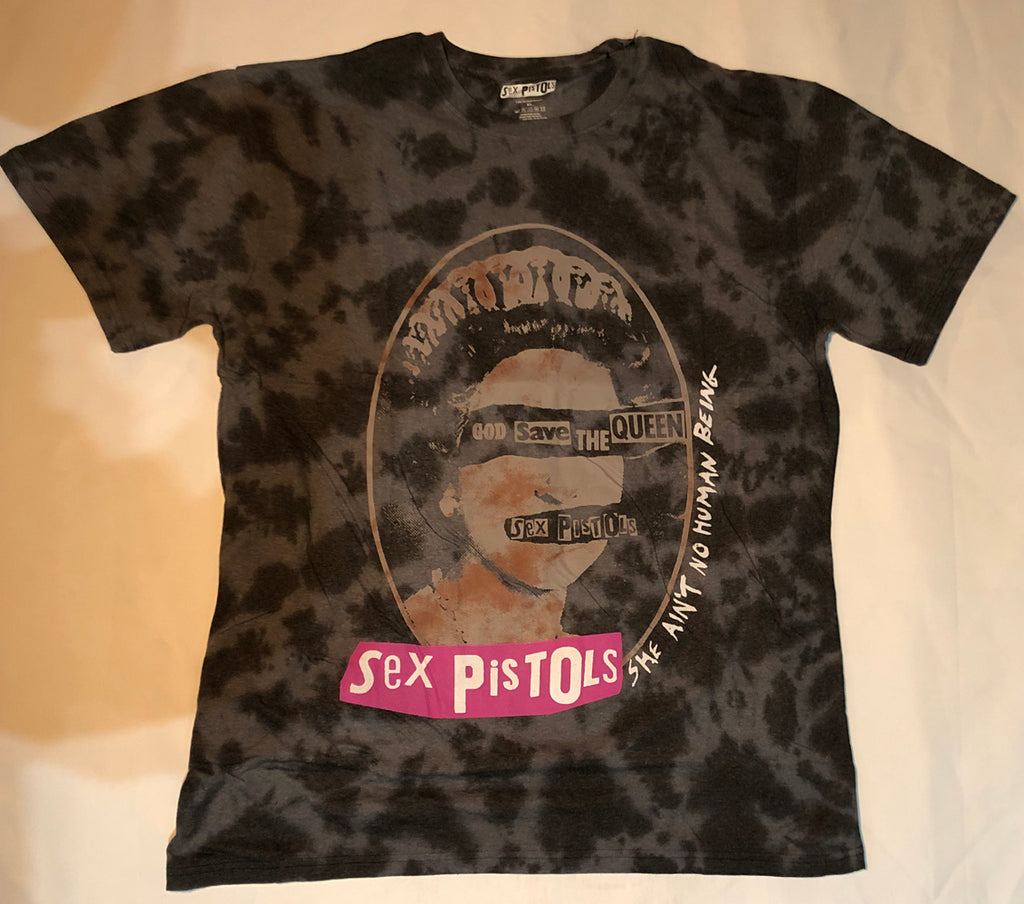 Sex Pistols -Dip Dye-God Save The Queen T-shirt