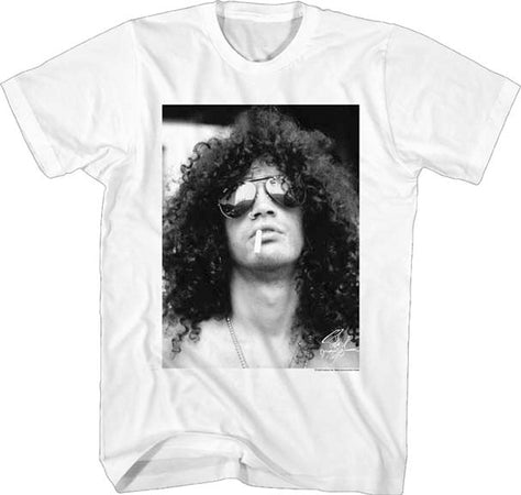 Slash - Slash With Cig - White t-shirt