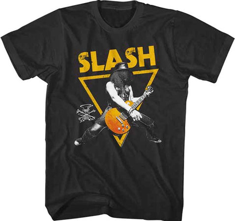 Slash - Gold Triangle - Black t-shirt