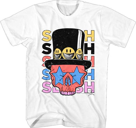 Slash - Slash Skull & Hat - White t-shirt