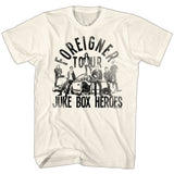 Foreigner - Juke Box Heroes - Natural t-shirt