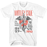 Motley Crue - Japan Tour 1990 - White  t-shirt