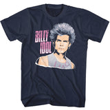 Billy Idol - Image Soft Clouds - Navy Blue t-shirt