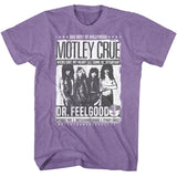 Motley Crue - Dr Feelgood Songs - Purple Heather  t-shirt