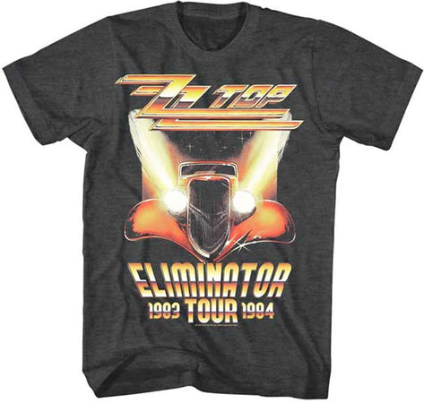 ZZ Top Eliminator Tour-Black Heather Lightweight t-shirt