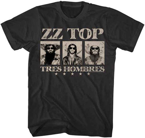 ZZ Top Tres Hombres Black Lightweight t-shirt
