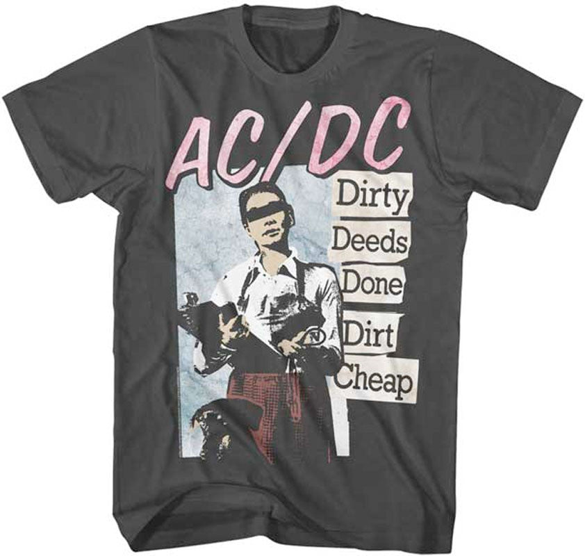 AC/DC Dirty Deeds-Smoke Lightweight t-shirt
