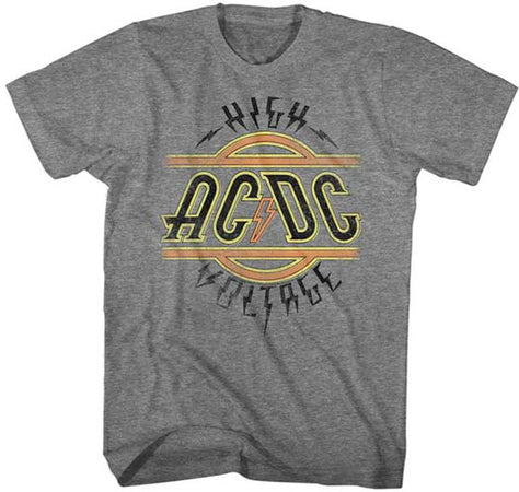 AC/DC High Voltage-Graphite Heather Lightweight t-shirt