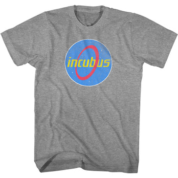 Incubus - Ellipse Circle- Graphite Heather  t-shirt