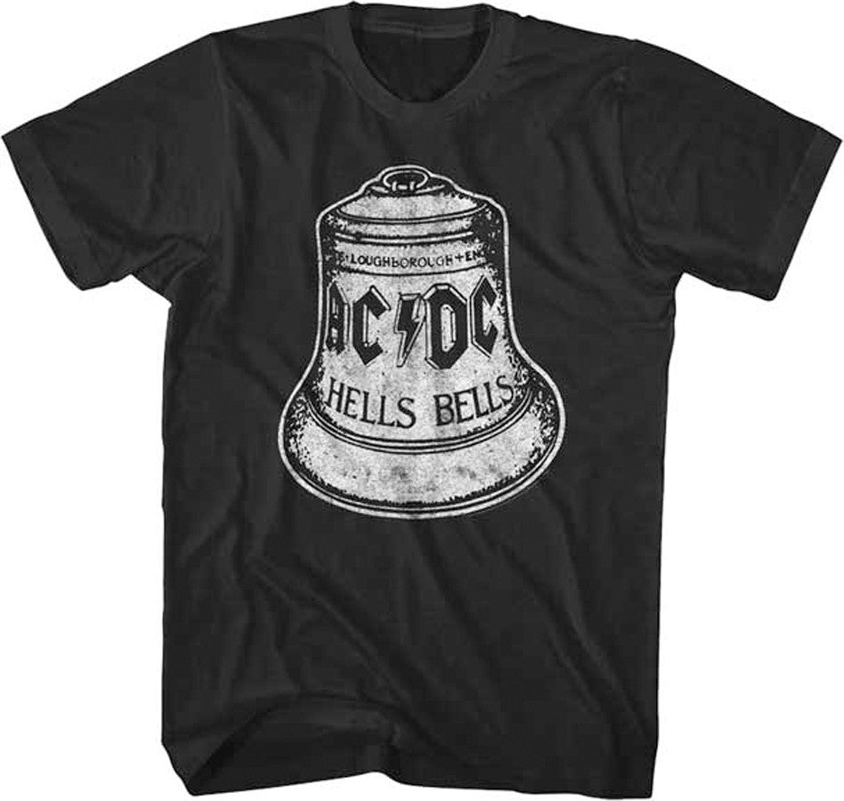 AC/DC Hells Bells Retro Bell Logo Black t-shirt