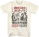 Bon Jovi-Wanted Dead Or Alive-Natural t-shirt