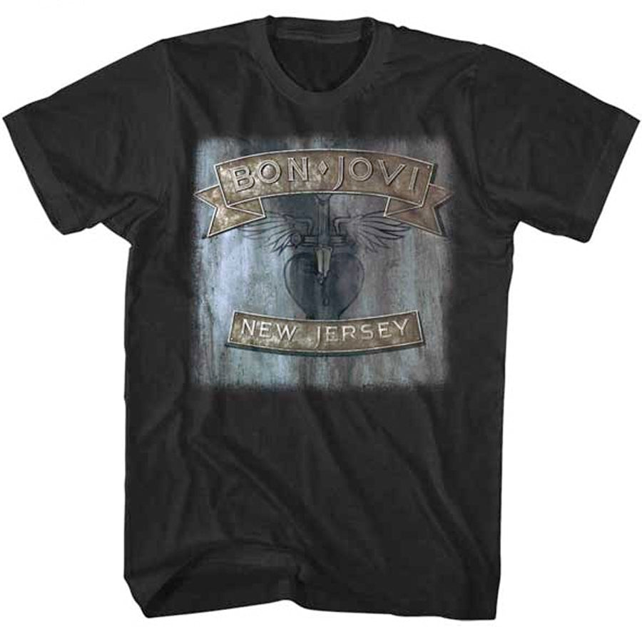 Bon Jovi-New Jersey-Black t-shirt