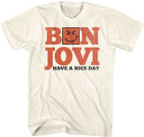Bon Jovi-Have A Nice Day-Natural t-shirt