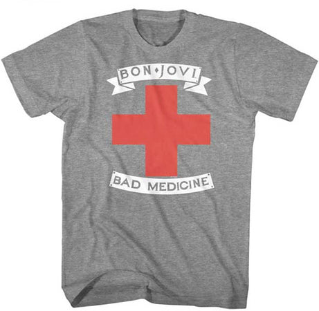 Bon Jovi-Bad Medicine-Graphite Heather t-shirt