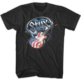 Styx-Flag Guitar-Black t-shirt
