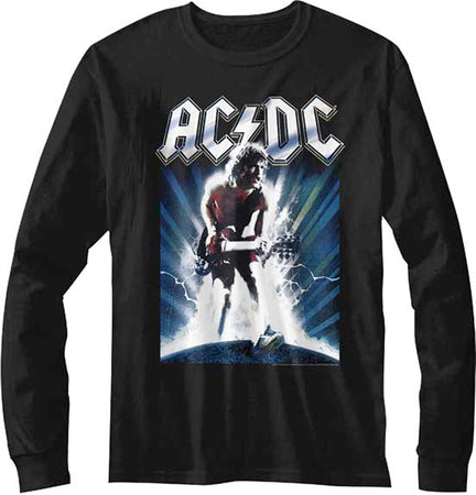 AC/DC-AC/DC Lightning-Longsleeve Black t-shirt