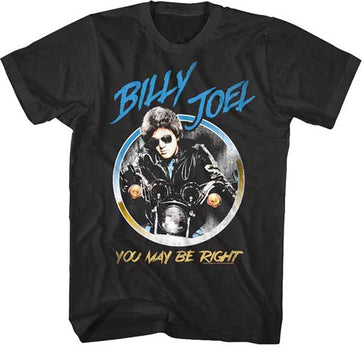 Billy Joel - You Might Be Right-Circle Pic - Black t-shirt