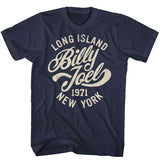 Billy Joel - Long Island 1971 -Navy Blue t-shirt
