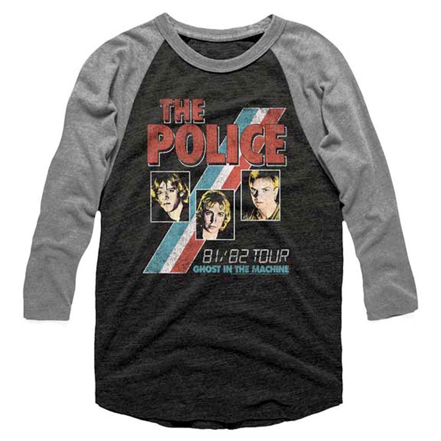 The Police - Ghost In The Machine 81-82 Tour - Raglan Baseball Jersey t-shirt