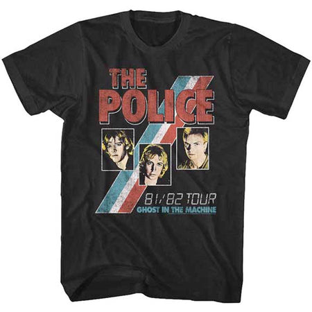 The Police - Ghost In The Machine 81-82 Tour - Black t-shirt