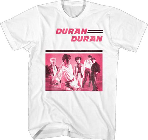 Duran Duran - Pink Duran - White t-shirt