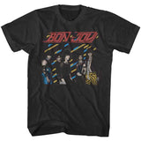 Bon Jovi - Eighties - Black t-shirt