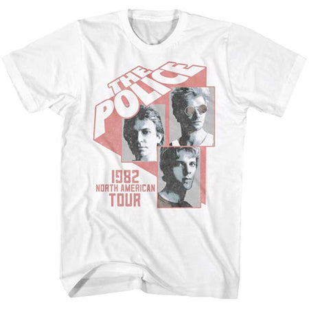 The Police - North American Tour 1982 - White t-shirt