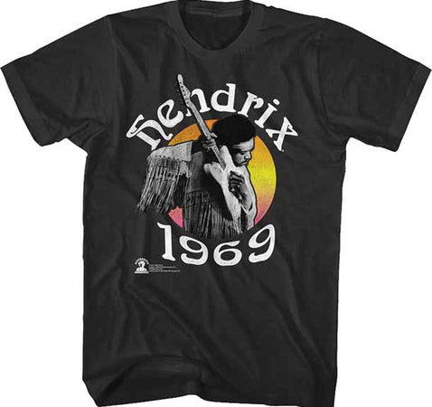 Jimi Hendrix - 1969 - Black  t-shirt