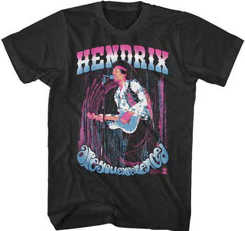 Jimi Hendrix - Are You - Black  t-shirt