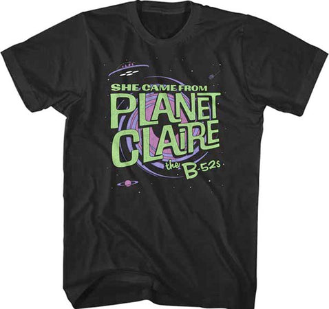 The B-52s - Planet Claire - Black t-shirt