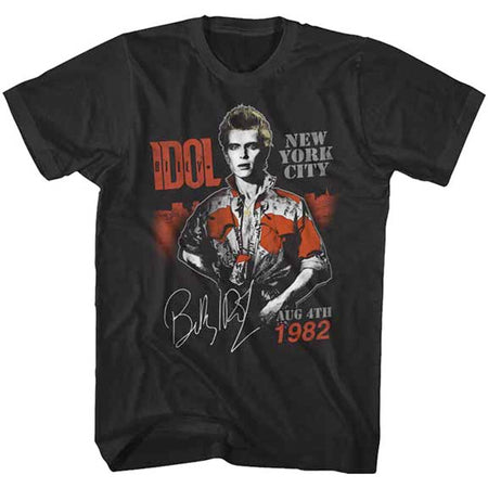 Billy Idol - August 1982 Tour - Black t-shirt