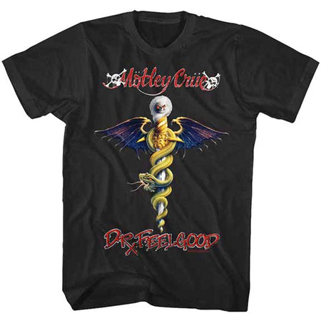 Motley Crue - Dr Feelgood- Black t-shirt