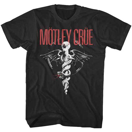 Motley Crue - Dr Feelgood -Logo - Black t-shirt