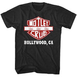 Motley Crue - Crue Sign Hollywood CA - Black t-shirt
