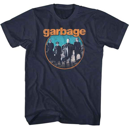 Garbage - Circle - Navy t-shirt