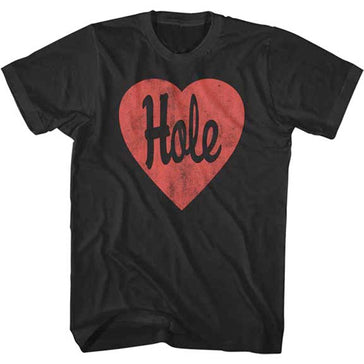 Hole - Hole Heart - Black t-shirt