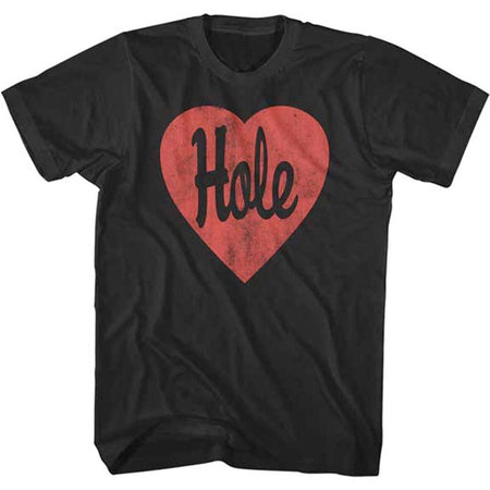 Hole - Hole Heart - Black t-shirt