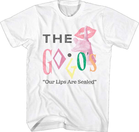 The Go Go's - Lips Are Sealed- White t-shirt
