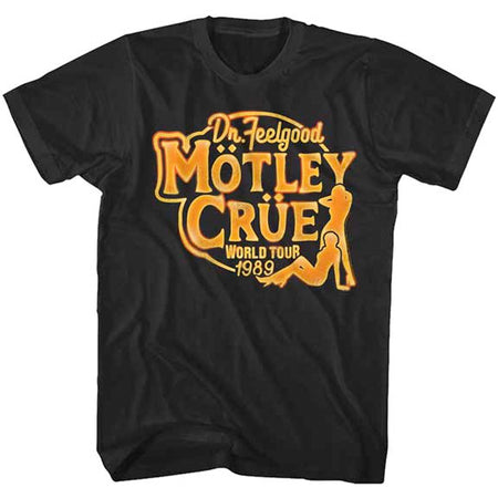 Motley Crue - Feelgood Tour 1989 - Black t-shirt