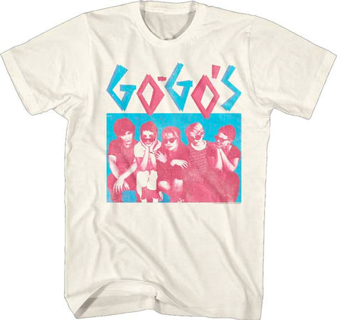 The Go Go's - Group - Natural t-shirt