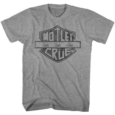 Motley Crue - MC Sign-Girls Girls Girls - Graphite Heather t-shirt